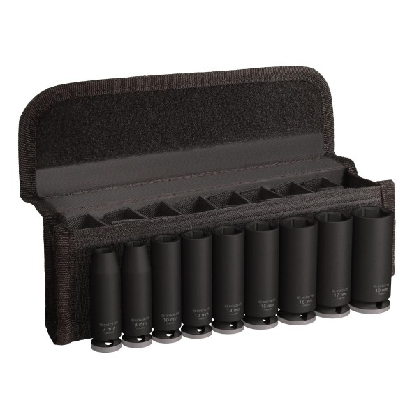 Bosch PRO Impact Socket Set, 3/8", tief, 9 teiliges Set