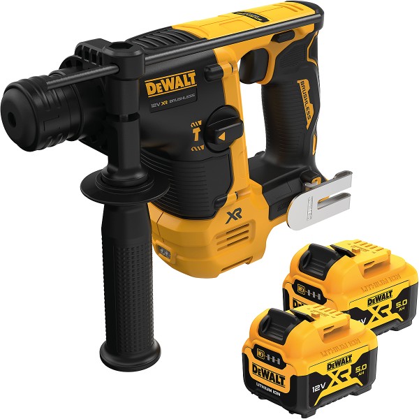 DEWALT Akku-Bohrhammer 14mm SDS-plus 12V + Akku + Schnellladegerät