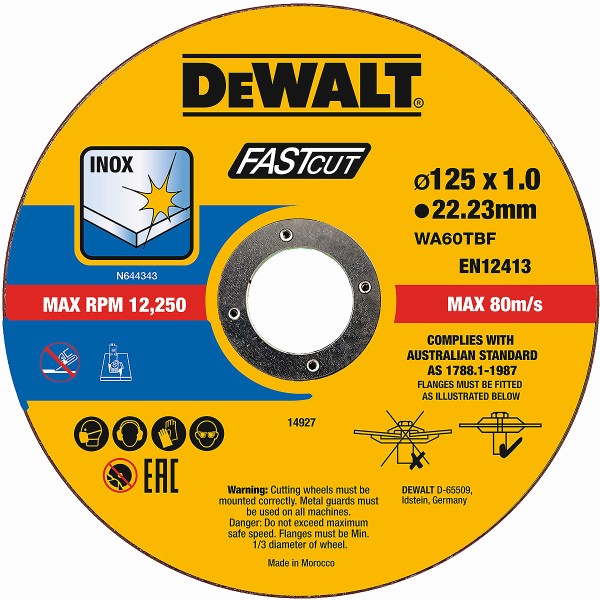 DEWALT High Performance Trennscheibe Inox 100er Eimer