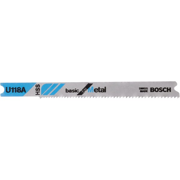 Bosch Stichsägeblatt U 118 A Basic for Metal, 3er-Pack