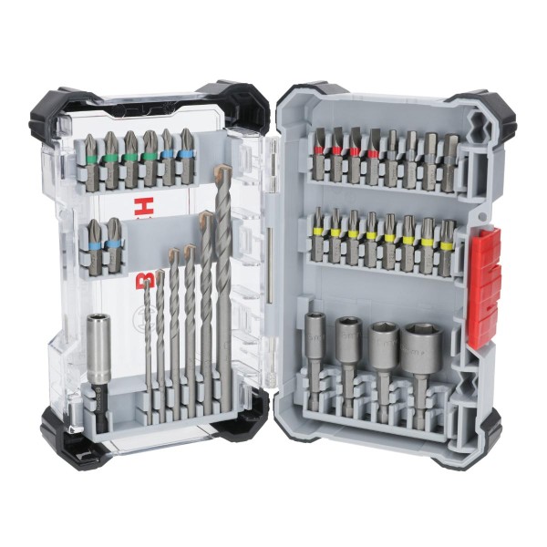 Bosch Extra Hard und CYL-3 im Pick and Click-Koffer Aufsteller, 35‑teiliges Set