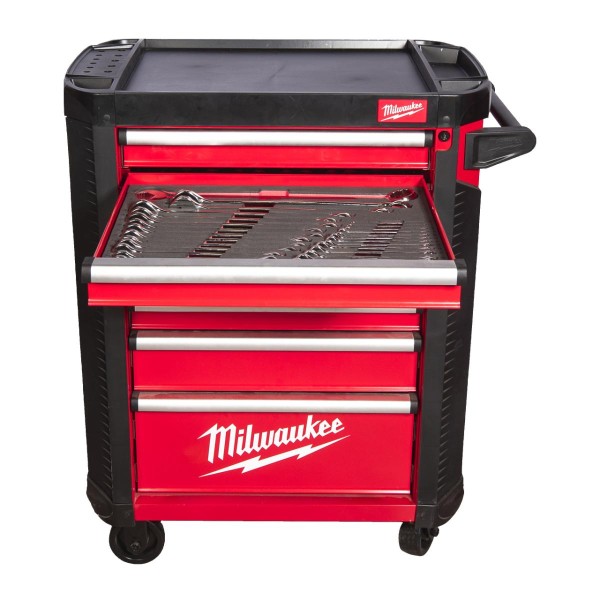 Milwaukee 30˝ / 78 cm TOOLGUARD Werkstattwagen mit Werkzeugbestückung, Standard Version, 206-teiliges Set