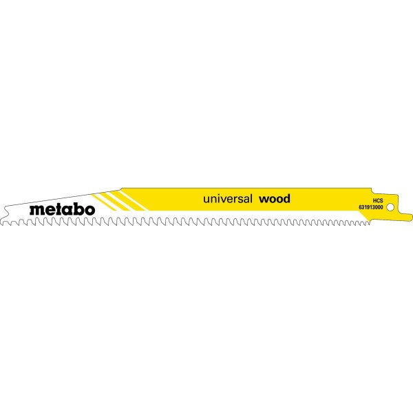 Metabo Säbelsägeblätter universal wood 200 x 1,25 mm HCS progressiv