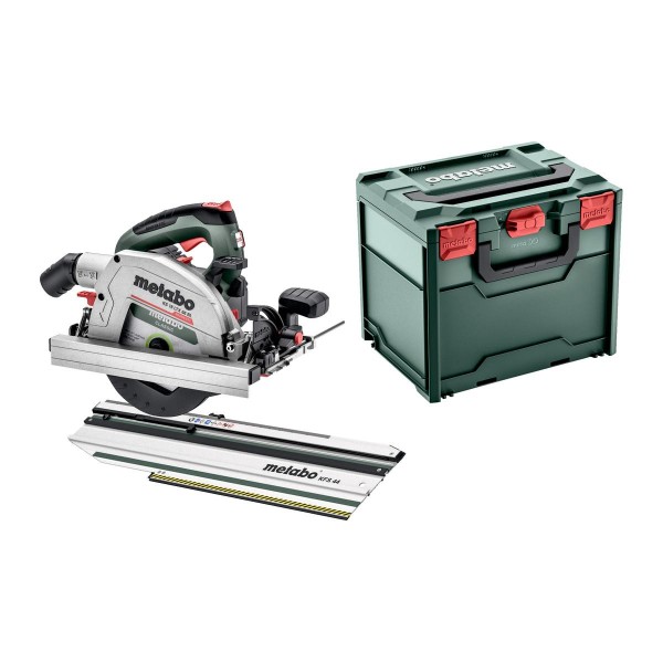 Metabo Akku-Handkreissäge KS 18 LTX 66 BL Set mit Kappschiene KFS 44 - metaBOX 340