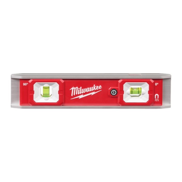 Milwaukee Wasserwaage Torpedo LED 23 cm lang magnetisch