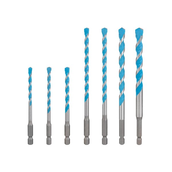 Bosch EXPERT HEX-9 MultiConstruction Drill Bit, 7pc set 5/5.5/6/7/8/10