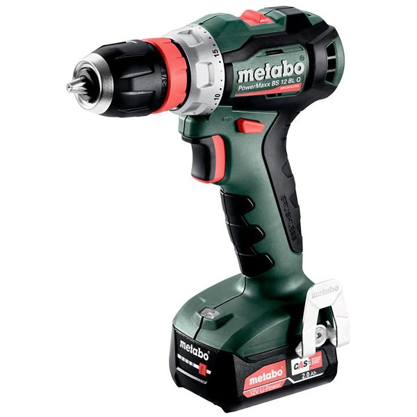 Metabo Akku-Bohrschrauber PowerMaxx BS 12 BL Q metaBOX 118 - 12V 2x2Ah Li-Power + SC 30