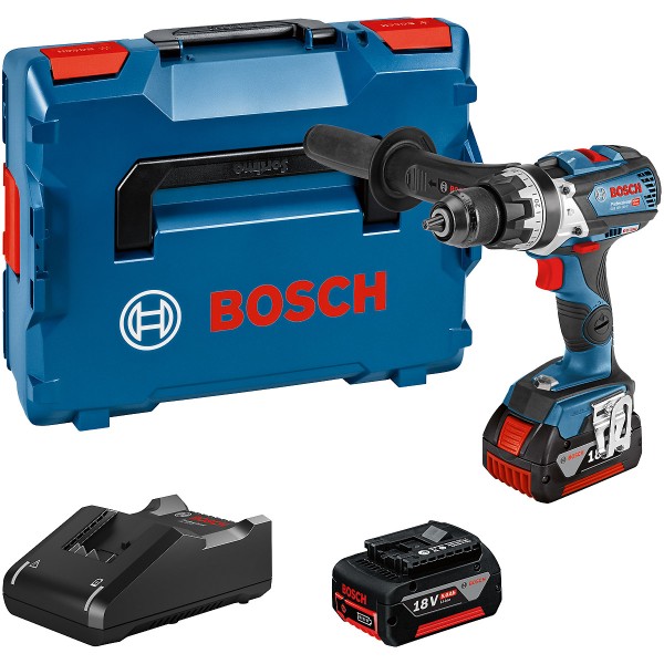 Bosch Akku-Schlagbohrschrauber GSB 18V-110 C: 2x Akku GBA 18V 5.0Ah