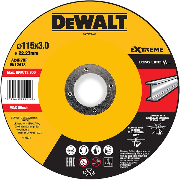 DEWALT EXTREME Trennscheibe Metall ø 115mm