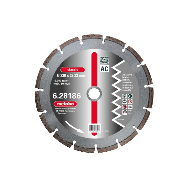 Metabo Diamant-Trennscheibe classic, AC / Abrasiv