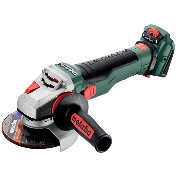 Metabo Akku-Winkelschleifer WVB 18 LTX BL 15-125 Quick mit Bremse, Drehzahlregelung, Schnellspannmutter - Karton