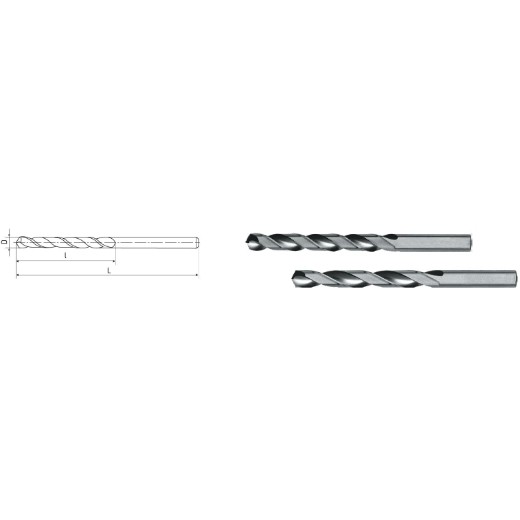 ELMAG HSS Co8-Spiralbohrer DIN 338