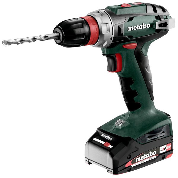 Metabo Akku-Bohrschrauber BS 18 Quick metaBOX 145 - 18V 2x2Ah Li-Power + SC 30