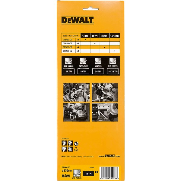 DEWALT Bandsägeblätter für DCS371