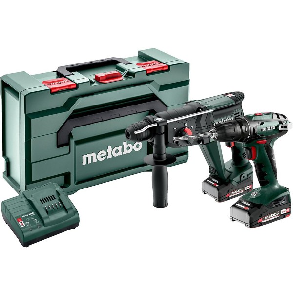 Metabo Akku Combo Set 2.3.2 18 V BS 18 + KH 18 LTX 24 - metaBOX 165 L