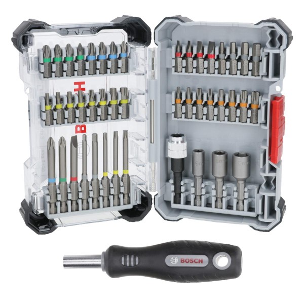 Bosch Extra Hard im Pick and Click-Koffer Auststeller, 44+1-teiliges Set