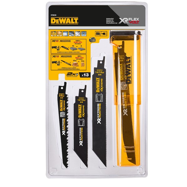 DEWALT XR EXTREME Säbelsägeblatt Set 13-tlg.