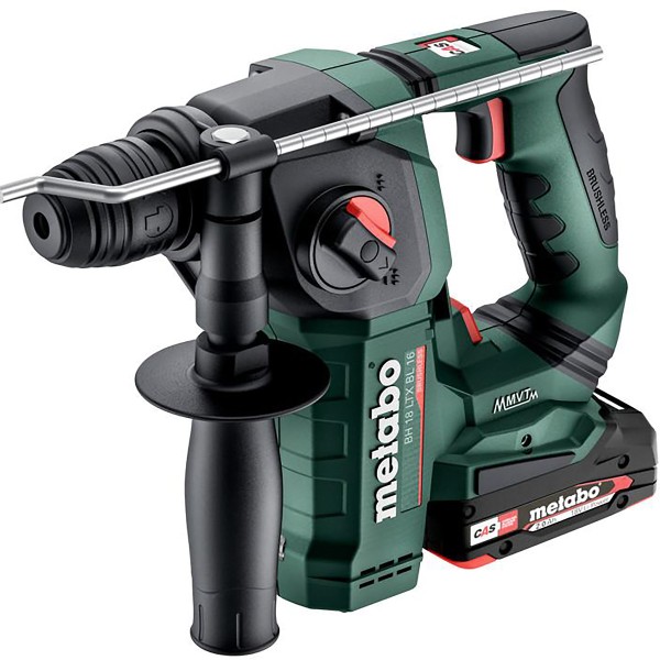 Metabo Akku-Bohrhammer BH 18 LTX BL 16 metaBOX 145 L - 18V 2x2Ah Li-Power + SC 30