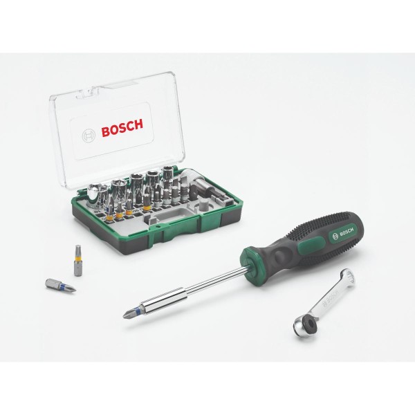 Bosch 27-teiliges Mini-Ratschen-Set + Handschraubendreher