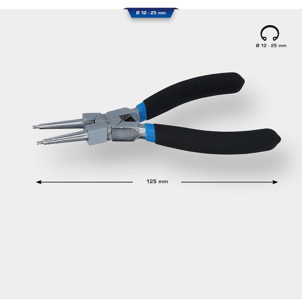 Brilliant Tools Seegeringzange für Innensicherungsringe, gerade, 125 mm