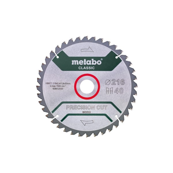 Metabo Sägeblatt precision cut wood - classic WZ 5°neg - Blister