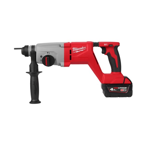 Milwaukee M18 SDS-plus Akku-Bohrhammer 26 mm mit D-Handgriff M18BLHACD26-402X EU