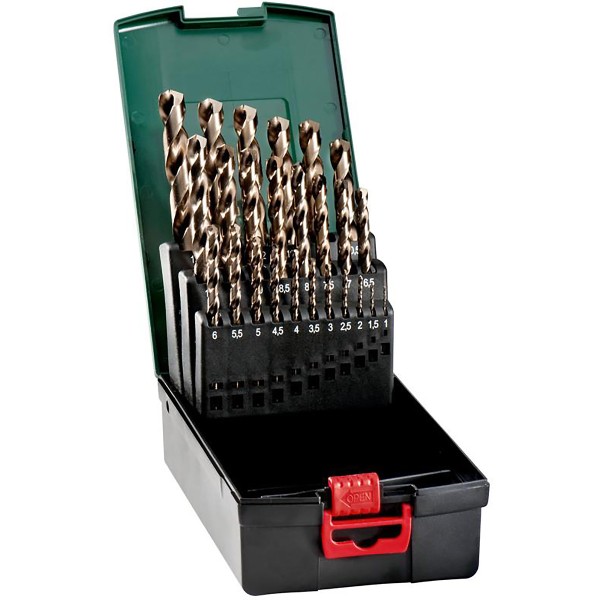 Metabo HSS-Co-Bohrerkassette - 25 teiliges Set