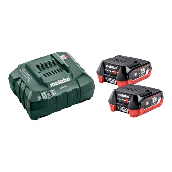 Metabo Basis-Set 12V 2 x LiHD 4.0 Ah