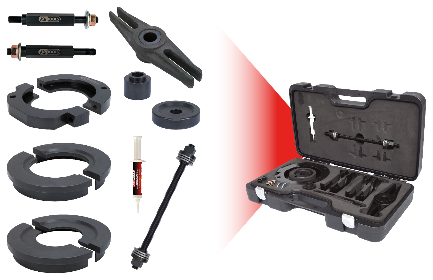KS Tools T-5 Radlagerwerkzeugsatz, Radlager-Radnaben Werkzeuge, Achse und  Lenkung, KFZ-Spezialwerkzeuge, Werkzeuge