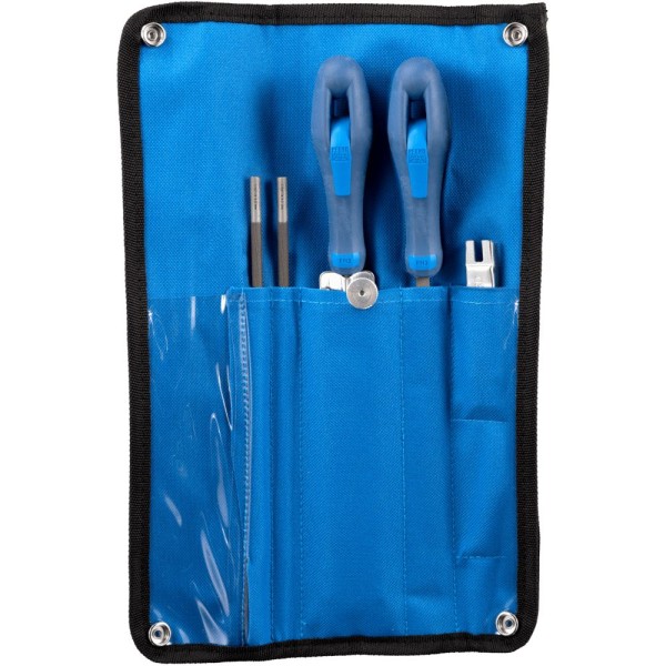 PFERD Kettensägenschärf-Set 5,5 mm 5/32 für Kettenteilung 3/8, 404 in Rolltasche