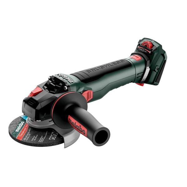 Metabo Akku-Winkelschleifer WVB 18 LT BL 11-125 Quick Inox mit Bremse, Drehzahlregelung, Schnellspannmutter - Karton