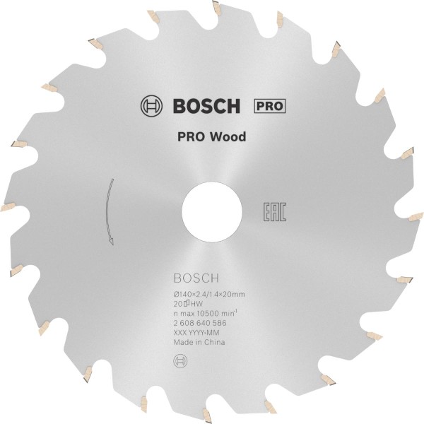 Bosch Kreissägeblatt Optiline Wood für Handkreissägen ø 140 mm