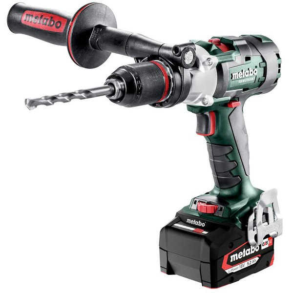 Metabo Akku-3-Gang-Schlagbohrschrauber SB 18 LTX-3 BL I metaBOX 145 L - 18V 2x5.2Ah Li-Power + ASC 55