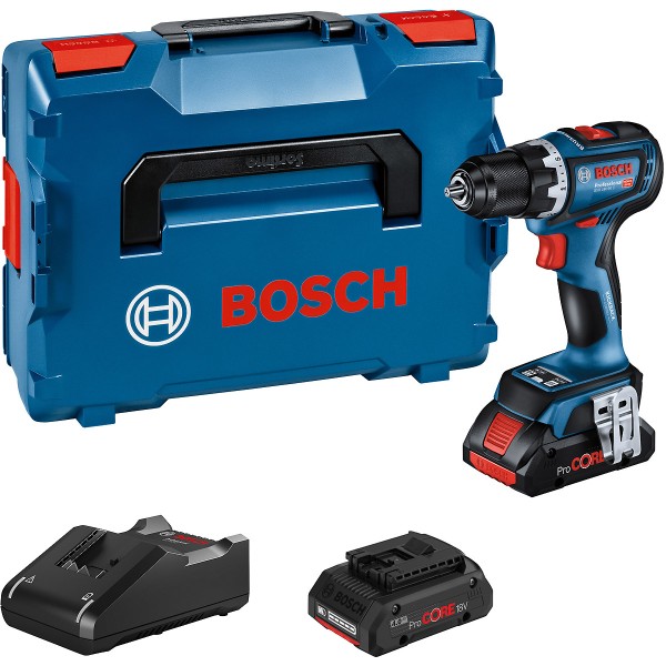 Bosch Akku-Bohrschrauber GSR 18V-90 C, 2 x Akku ProCORE18V 4.0Ah, L-BOXX