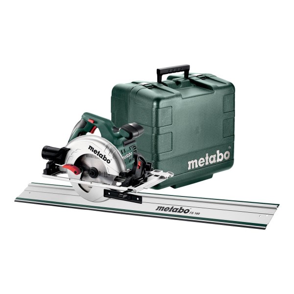 Metabo Handkreissäge KS 55 FS Set mit Führungsschiene FS 160 - Kunststoffkoffer