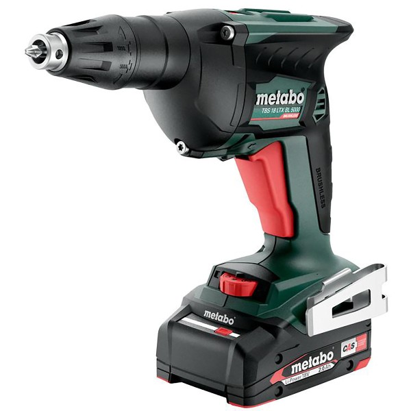 Metabo Akku-Trockenbauschrauber TBS 18 LTX BL 5000 metaBOX 145 L - 18V 2x2Ah Li-Power + SC 30