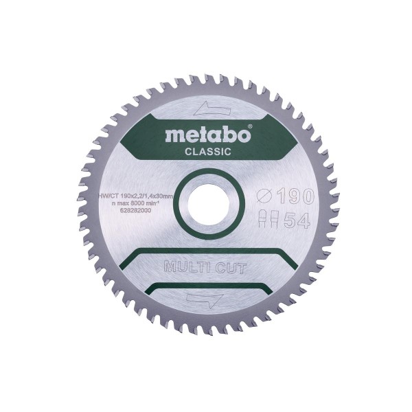 Metabo Sägeblatt multi cut - classic FZ / TZ 5° - Karton