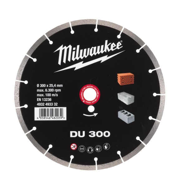 Milwaukee Diamanttrennscheibe DU 300 mm Universal