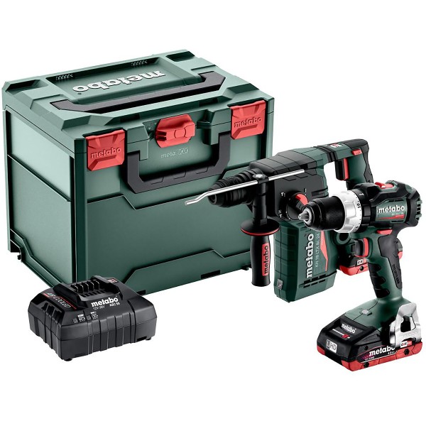 Metabo Akku Combo Set 2.3.6 18 V BS 18 LT BL + KH 18 LTX BL 24 - metaBOX 340