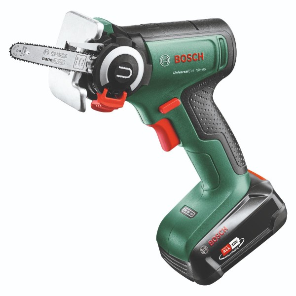 Bosch Akku-Säge mit NanoBlade-Technologie UniversalCut 18V-65, Ladegerät AL 18V-20