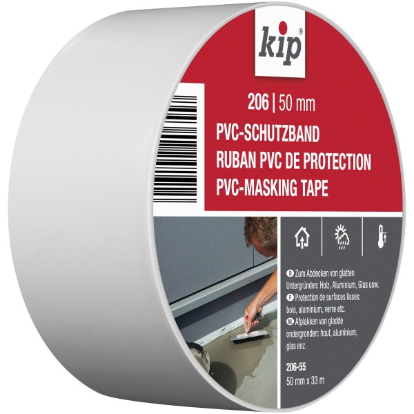 Kip 206 PVC-Schutzband 50mm x 33m