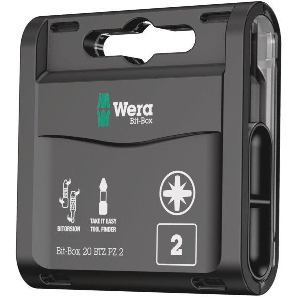 Wera Bit-Box 20 BTZ PZ, PZ 2 x 25 mm, 20-teilig