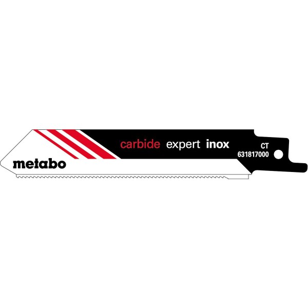 Metabo Säbelsägeblätter expert inox 115 x 1,25 mm, HM, 1,4 mm / 18 TPI - 2 Stück