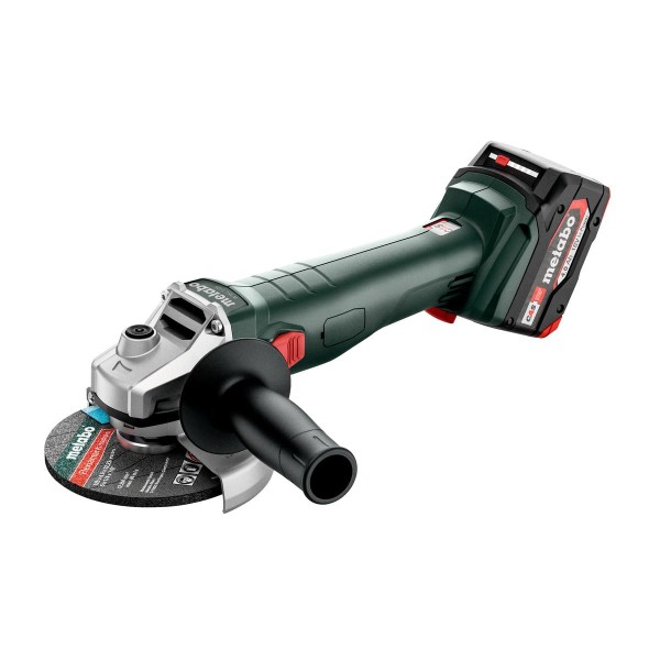 Metabo Akku-Winkelschleifer W 18 7-125 metaBOX 165 L - 18V 2x4Ah Li-Power + ASC 55