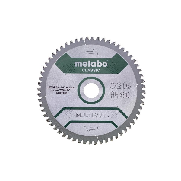 Metabo Sägeblatt multi cut - classic FZ / TZ 5° neg - Blister