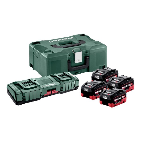 Metabo Basis-Set 4x LiHD 5.5Ah ASC 145 DUO + metaBOX 145