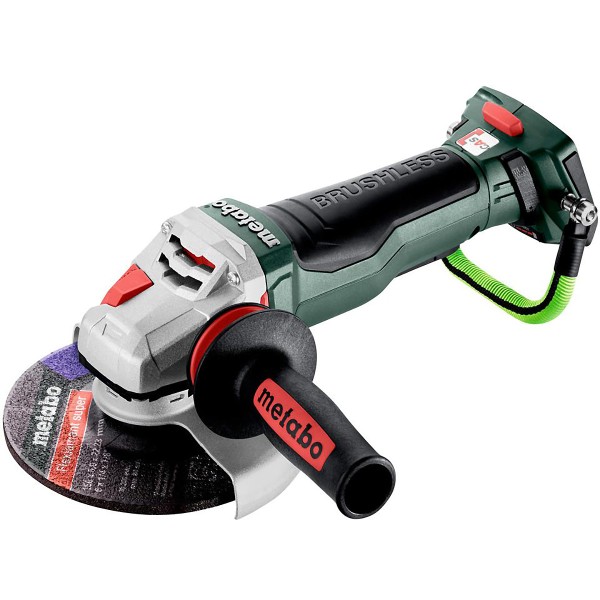 Metabo Akku-Winkelschleifer WPBA 18 LTX BL 15-150 Quick DS mit Bremse, Schnellspannmutter - metaBOX 165 L