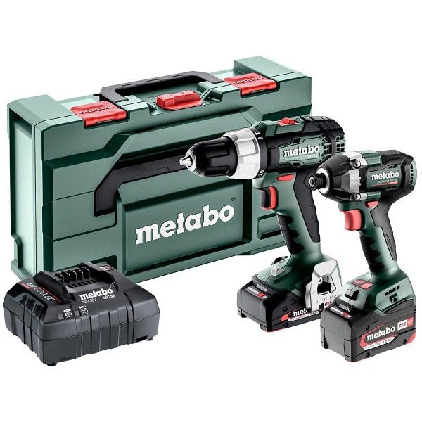 Metabo Akku Combo Set 2.8.2 18V BS 18 L + SSD 18 LT 200 BL - metaBOX 145 L