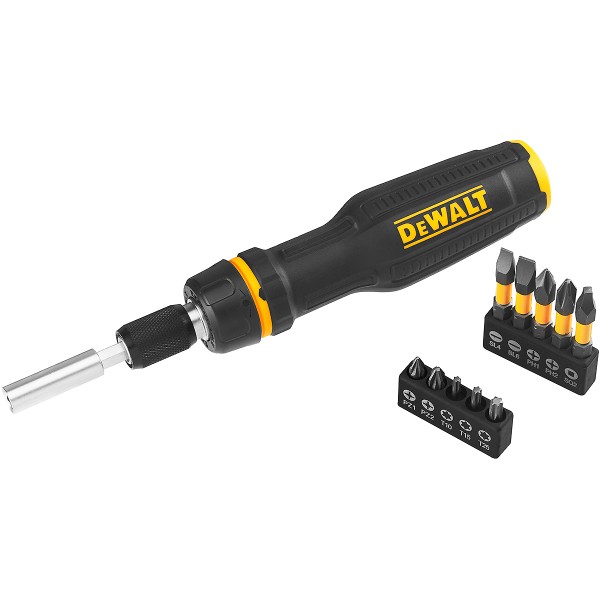 DEWALT Bit-Schraubendreher mit Ratsche Set 10-tlg.