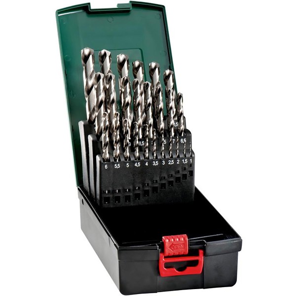 Metabo HSS-G-Bohrerkassette - 25 teiliges Set